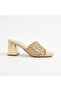 Hco Knitted Material Women's Stylish Heeled Slippers - 3