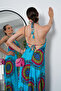 Long Oversized Dress with Halter Neck Detail and Backless Slit - 7