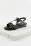 7934 Women's Silver Detailed Thin Cross-Strap Sandals - Women's Stylish Sporty Casual Sandals - 4