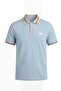 Men's Striped Detailed Short Sleeve Polo T-Shirt - 6