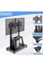 Mobile TV Stand, Rolling TV Stand, Mobile TV Cart with Wheels for 32-70 Inch TV, Portable TV Stand with Shelf, Height Adjustable, Holds up to 40KG, Ideal for Conference, Commercial & Home Us - 3