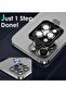 Camera Lens Protector for iPhone 15 Pro/15 Pro Max, Tempered Glass Metal (Natural Titanium) - 3