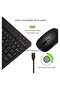Ultra-Slim Bluetooth Keyboard and Mouse Combo Rechargeable Wireless Set for iOS/Android/Windows (Black) - 5