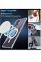 Samsung S24 Ultra Case, Magnetic Shockproof Translucent Matte Back Cover, Clear - 5