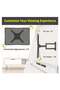 Tilt & Swivel TV Wall Mount - Heavy Duty Steel Bracket for 32-55" LED, LCD, Flat & Curved TVs - 3