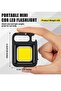 12 Pieces COB Mini Flashlight Bright Rechargeable Keychain Flashlights LED Pocket Flashlight - 2