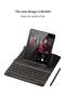 Samsung Galaxy Z Fold 4 Case,Screen Protector Keyboard Leather Case Stylus+Pen Slot Phone Office Kit - 4