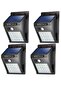 4-pack 35 LED Solar Lights Outdoor Waterproof Motion Sensor Wall Lamp for Garden Path