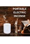 Electronic Bakhoor Burner USB Rechargeable Portable Incense and Oud Diffuser, White - 3