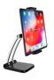 Desktop Tablet Stand 360 Degree Rotating Adjustable Phone Stand Live Streaming Holder for Phone/4inch to 13inch Tablet Black - 6