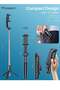 Portable Selfie Stick Tripod for iPhone - Versatile Selfie Stick Remote with Cold Shoe & 1/4" Screw - 3