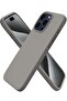 iPhone 16 Pro Slim Fit Matte Gray TPU Case – Soft, Flexible Silicone Back Cover