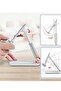 Foldable & Adjustable Tablet Stand for Phones, iPad Pro 11, Samsung Galaxy Tabs, Kindle, Nintendo Switch, White - 3