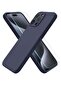 iPhone 15 Pro Max 6.7” Case – Midnight Blue, Silky-Soft Liquid Silicone with Shockproof Rubber, Includes Screen Protector