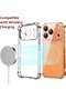 iPhone 17 Pro Max Clear TPU Bumper Case - Shockproof, Anti-Yellowing, Wireless Charging - 3