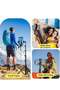 Selfie Stick Tripod, 62" Extendable Tripod Stand with Bluetooth Remote for Cell Phones, Heavy Duty Aluminum, Lightweight - 4