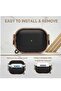 Electroplated Case for AirPods Pro 2nd Gen 2022, Dual Side Secure Lock Hard Shell Cover (Black) - 5