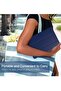 iPad 10.2 Case - Slim Translucent Hard PC Protective Smart Cover with Stand - Navy Blue - 6
