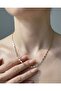 Flat Rectangular Ring Gold Mirror Chain Necklace