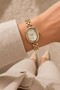 Aderra Women's Gold Steel Bracelet Watch Dial Oval Case Stone Detailed Vintage Old Money Luxury Elegant Women's Wristwatch 2026 - 7