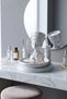 Women's Figured Makeup Organizer 18X18 cm Pla Decorative Cosmetic Organizer and Brush Holder - 2