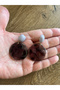 Retro Style Purple Resin Earrings - 4