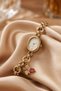 Gress Women Gold Butterfly Charm Bracelet Watch with White Dial Steel Chain Cord Luxury Vintage Elegant Women Wristwatch 2026 - 3