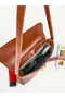 Women's Lock Closure Baguette Hand and Shoulder Bag - 6