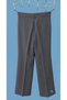 Violeta Women's Gray High Waist Wide Leg Special Production Easy-Iron Fabric Trousers - 4