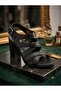 305 Women's Genuine Leather Thick Heeled Sandals