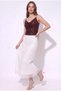 Women's Elastic Waist Lined Lace Flared Skirt - 4