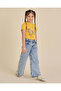 Girls Light Wash Wide Leg Jeans - 5