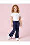 Girls Dark Wash Studded Flared Jeggings - 2