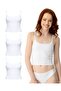 Women's Organic Cotton 3-Piece Laser Cut Strapless Tank Top