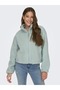 Women's Plush Jacket Water Green - 15294363