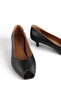 Jerry Genuine Leather Open Toe Heeled Shoes - 5