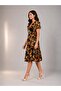 V-Neck Ruffled Women's Dress - 2