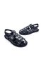 Genuine Leather Fisherman Style Closed Toe Black Stylish Comfortable Men's Sandals Shoes - 5