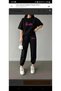 Unisex Oversize Shorts Set Short Sleeve T-Shirt Comfortable Fit Summer Casual Sports