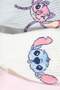 Women's Disney Lilo & Stitch Licensed 3-Piece Cotton Mixed Socks H3118Axns - 3