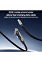 CA207 60W USB Type-C to Type-C Fast Charging Data Cable with Foldable Stand, Built-in smart chip, High-Speed Data Transfer 1.2M Braided Cable - 2