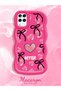 Samsung Galaxy M12 Compatible Case Camera Protector Red Silicone Couple Phone Case Heart Pattern - 2