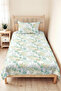 Sea Shell Mint Young Room Single Pique Set - Marine Beige 160X220 cm Quilted Bedspread - 4
