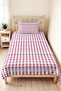 Geometric Pink Young Room Single Pique Set - Modern Gray 160X220 cm Quilted Bedspread - 6