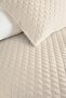 Cream Minimal Young Room Single Pique Set - Quilted Ecru 160X220 cm Seasonal Bedspread - 3