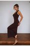 Fit Cut Halter Neck Maxi Dress - 4