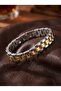 Steel Men's Bracelet Stainless Yellow White Gift Premium 01861 - 4