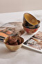 طقم أطباق سيراميك للخريف مكون من 4 قطع، طقم أدوات مائدة أنيق