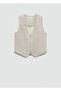 Striped Vest with Zipper - 2