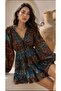 Authentic Multi-Color Ethnic Patterned Mini Imported Dress Std 36-40